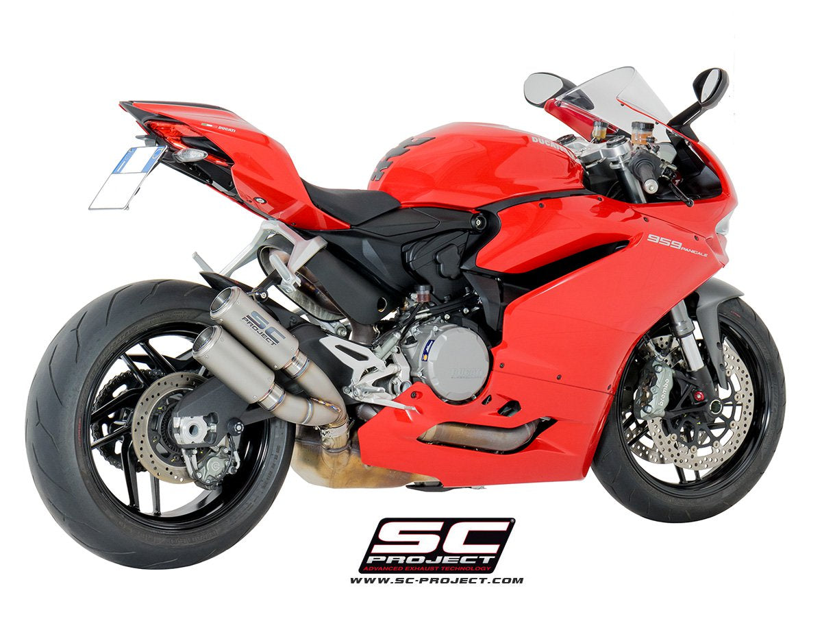SC Project Twin CR-T Slip-On Exhaust for Ducati Panigale 959 2016-19