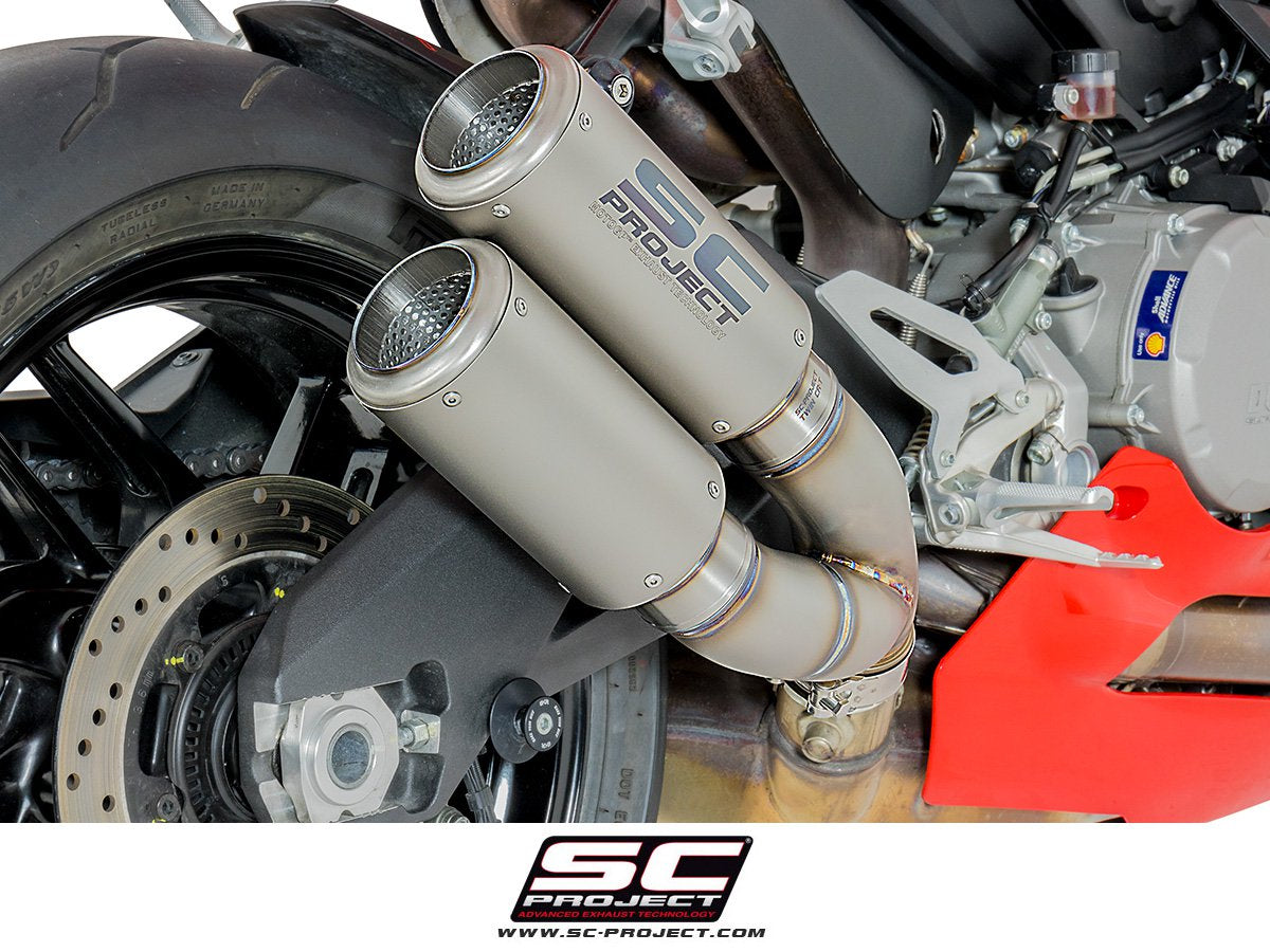 SC Project Twin CR-T Slip-On Exhaust for Ducati Panigale 959 2016-19