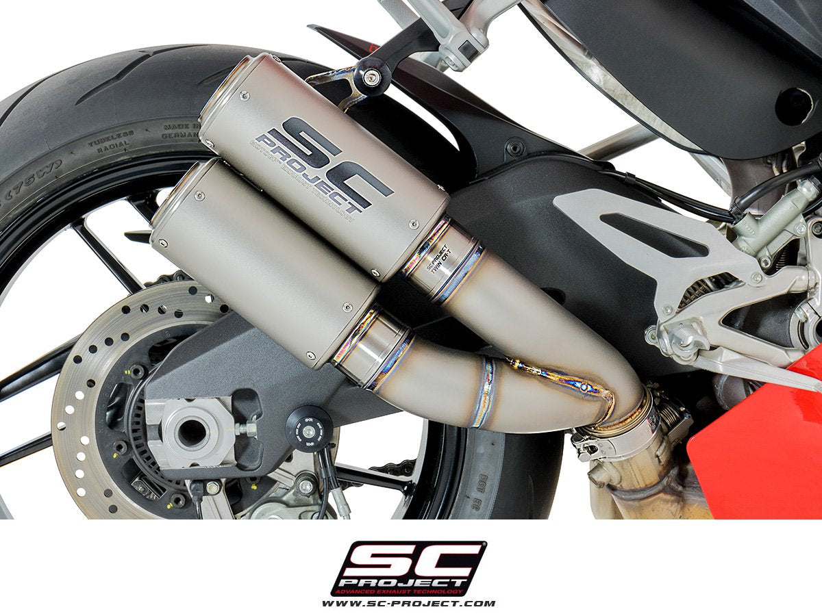 SC Project Twin CR-T Slip-On Exhaust for Ducati Panigale 959 2016-19