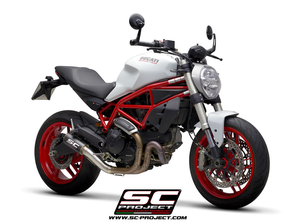 SC Project CR-T Slip-On Exhaust for Ducati Monster 797 2017-20