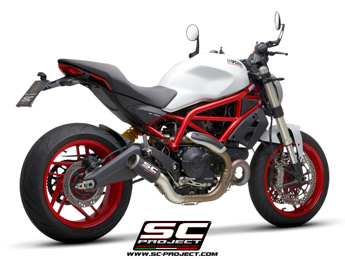 SC Project CR-T Slip-On Exhaust for Ducati Monster 797 2017-20