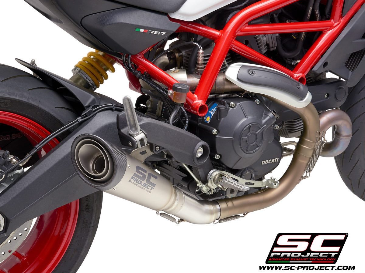 SC Project S1 Slip-On Exhaust for Ducati Monster 797 2017-20