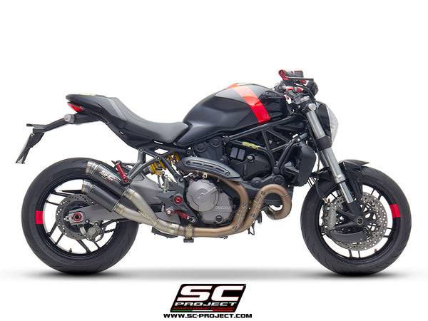 SC Project Twin GP70-R Slip-On Exhaust for Ducati Monster 821 2018-21