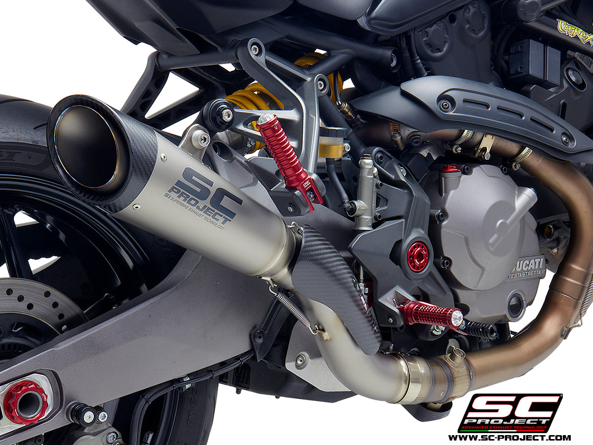 SC Project S1 Slip-On Exhaust for Ducati Monster 821 2018-21
