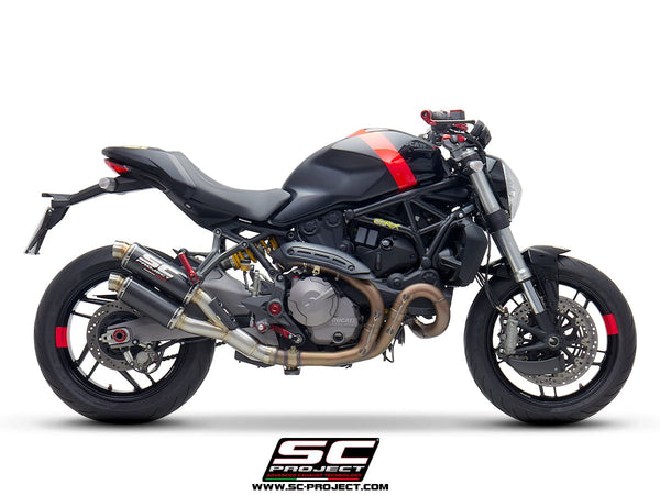 SC Project Twin GP Slip-On Exhaust for Ducati Monster 821 2018-21