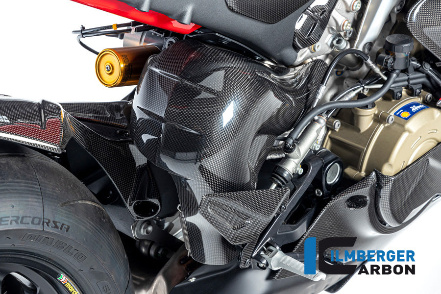 Ilmberger Carbon Fibre Exhaust Protector For Ducati Panigale V4 S 2022