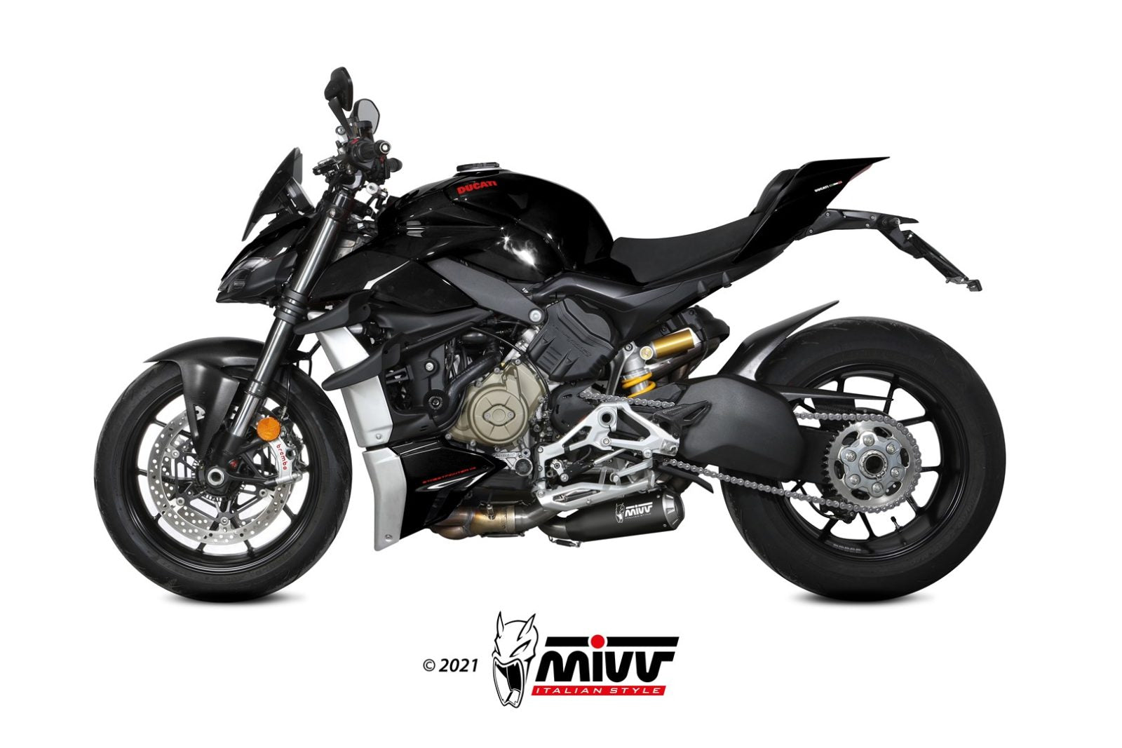 Mivv X-M1 Dual Slip-On Exhaust For Ducati Streetfighter V4 2020-22