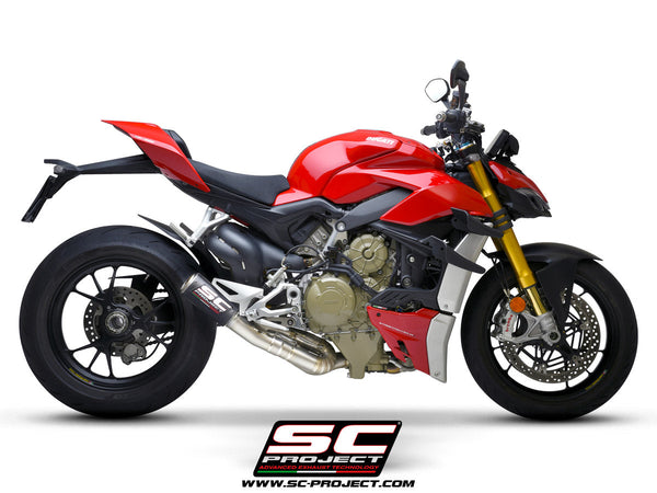 SC Project CR-T M2 2-1 Full Exhaust System for Ducati Streetfighter V4 2020