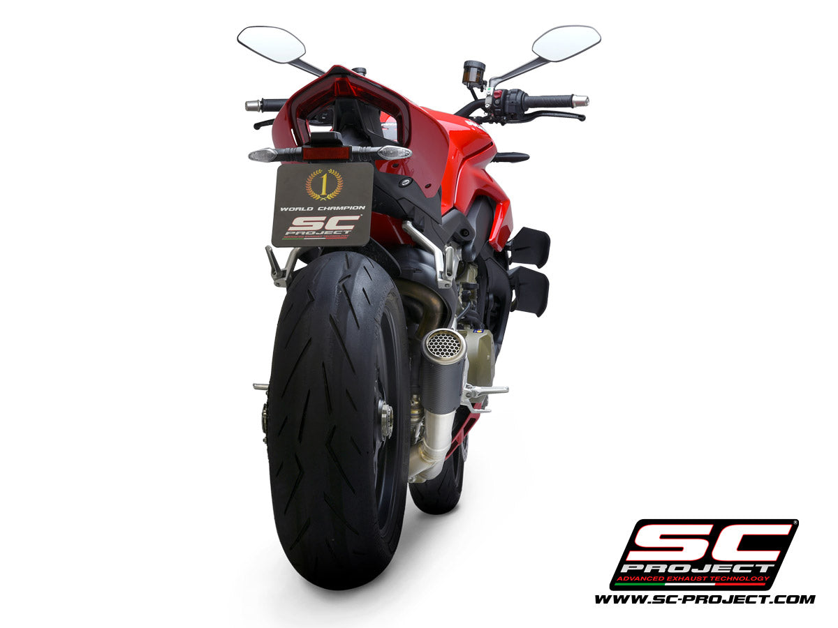 SC Project CR-T M2 2-1 Full Exhaust System for Ducati Streetfighter V4 2021-22