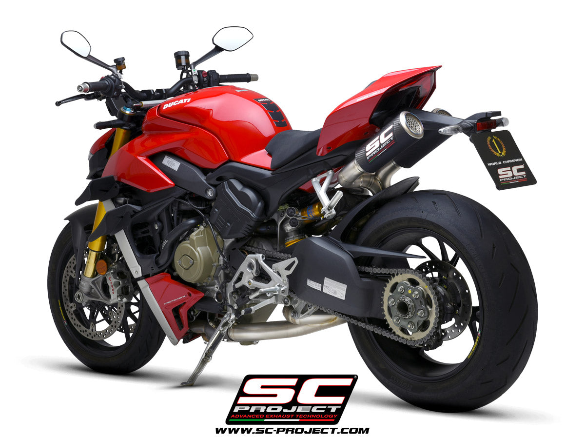 SC Project CR-T M2 2-1-2 Half Exhaust System for Ducati Streetfighter V4 2020