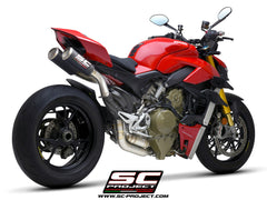 SC Project CR-T M2 2-1-2 Half Exhaust System for Ducati Streetfighter V4 2020