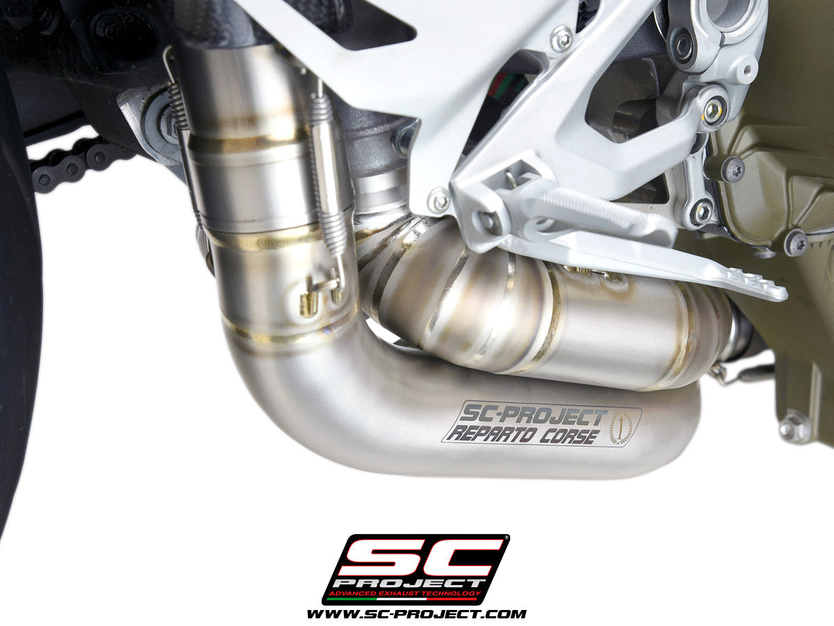 SC Project CR-T M2 2-1-2 Half Exhaust System for Ducati Streetfighter V4 2020