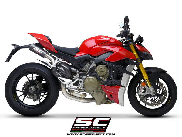 SC Project CR-T M2 2-1-2 Half Exhaust System for Ducati Streetfighter V4 2020