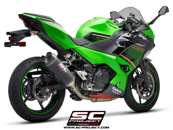 SC Project SC1-M Slip-On Exhaust for Kawasaki Ninja 400 2018-22