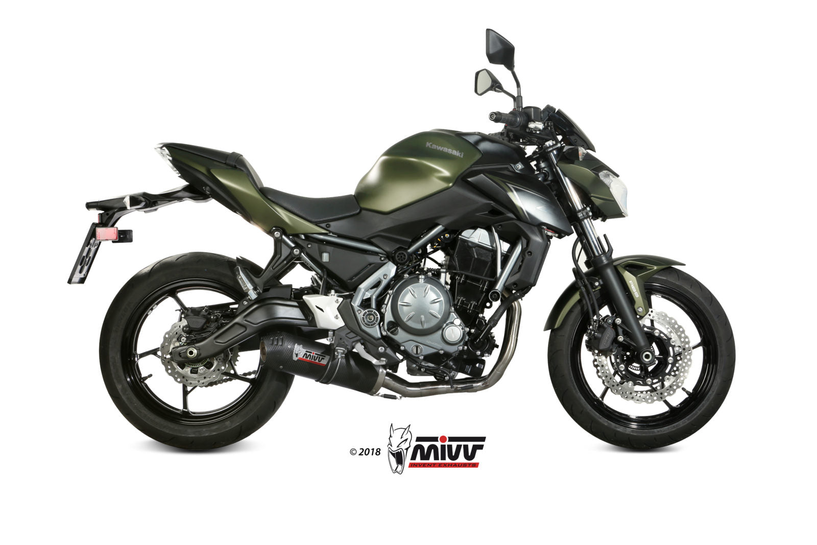 Mivv Oval Full Exhaust System for Kawasaki Z650 2017-22