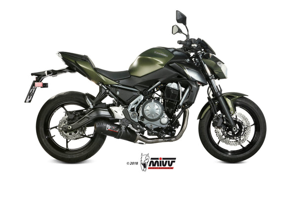 Mivv Oval Full Exhaust System for Kawasaki Z650 2017-22