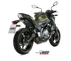 Mivv Oval Full Exhaust System for Kawasaki Z650 2017-22