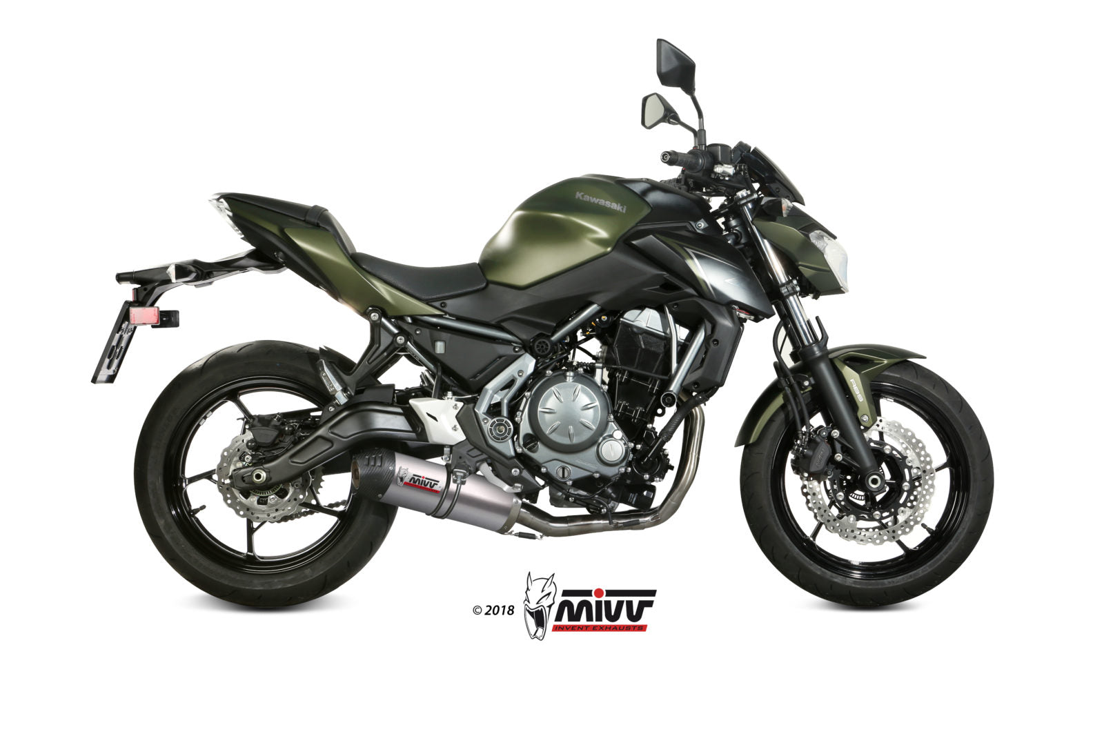 Mivv Oval Full Exhaust System for Kawasaki Z650 2017-22