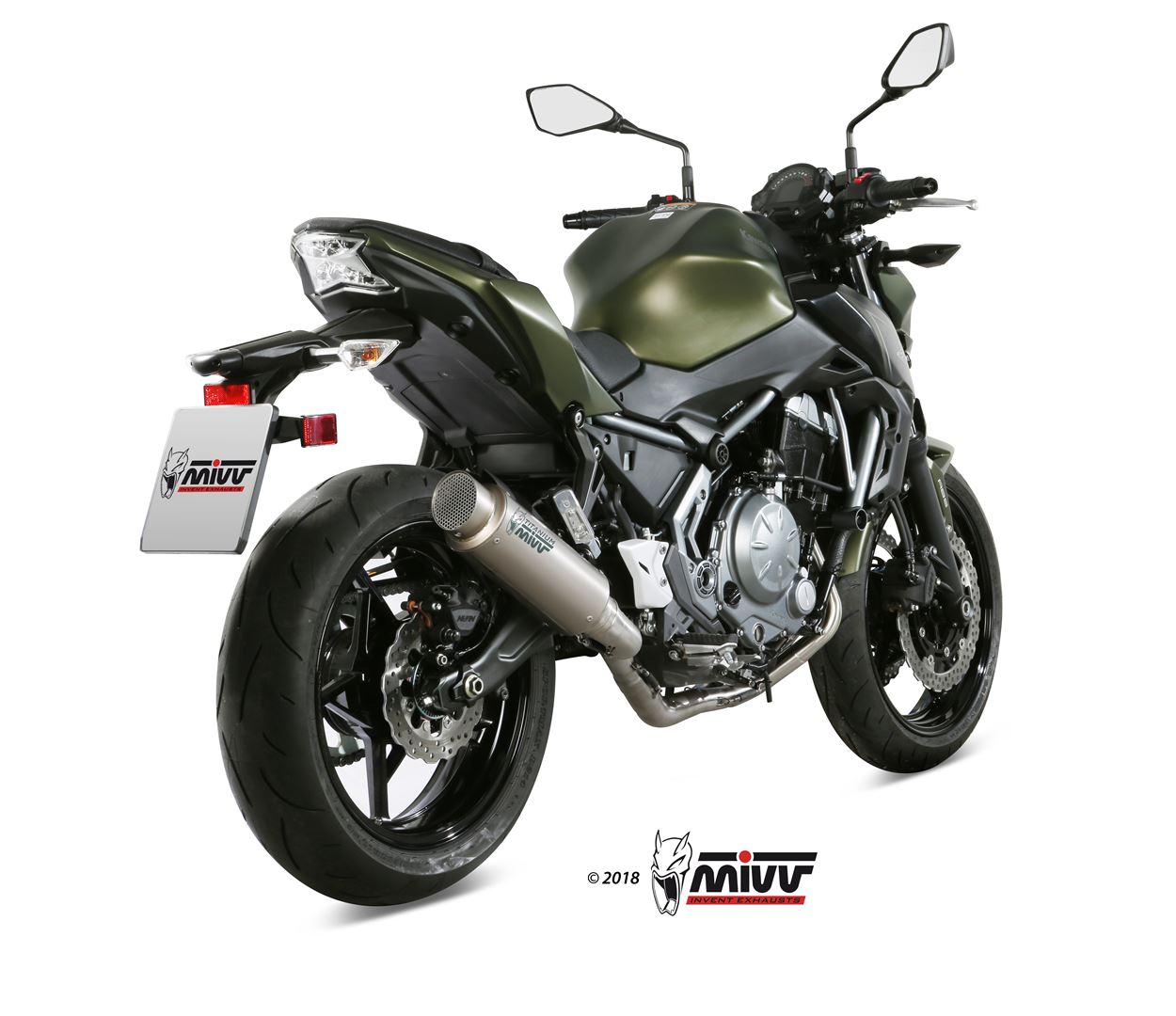 Mivv GP Pro Full Exhaust System for Kawasaki Z650 2017-22