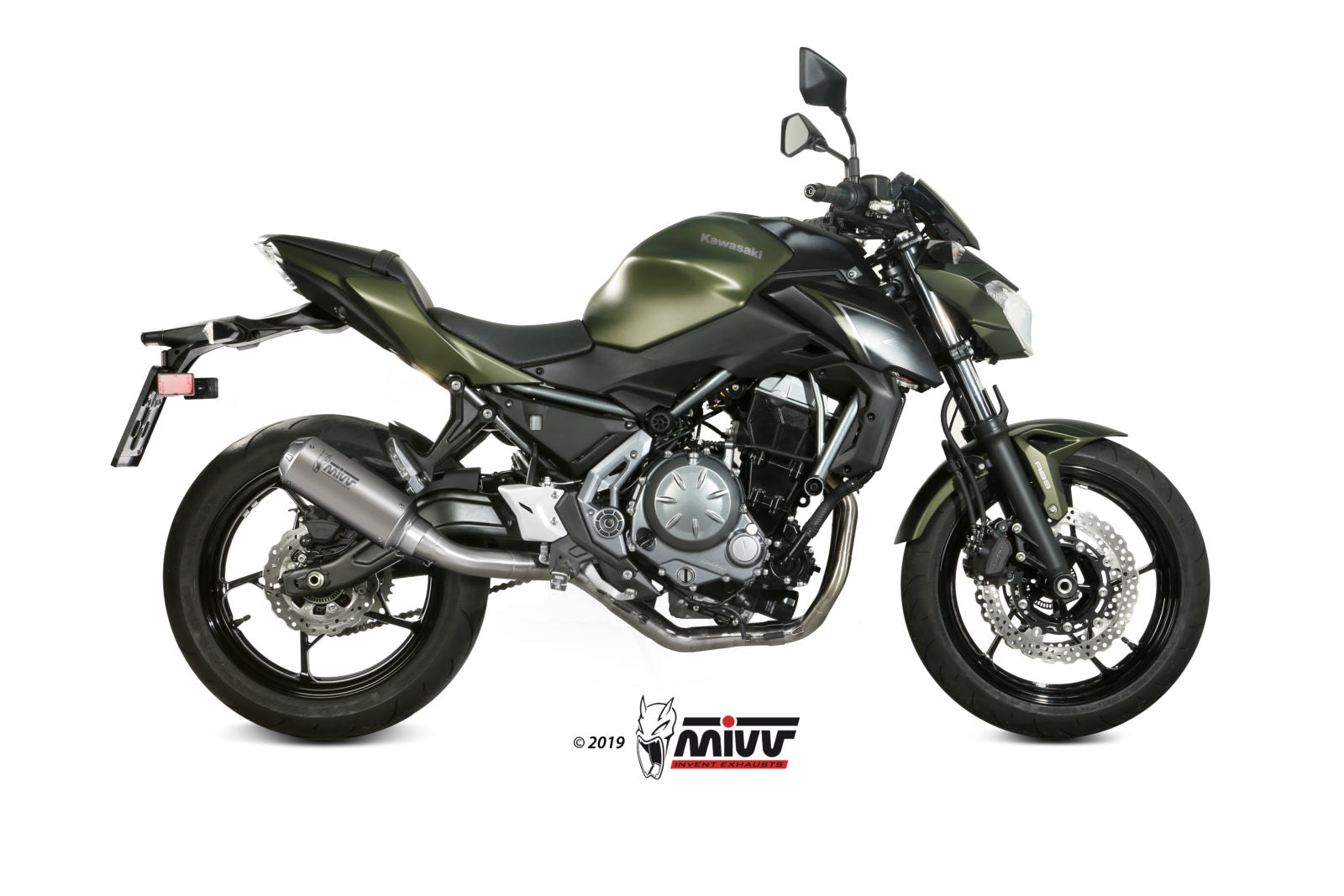 Mivv MK3 INOX Full Exhaust System for Kawasaki Z650 2017-23