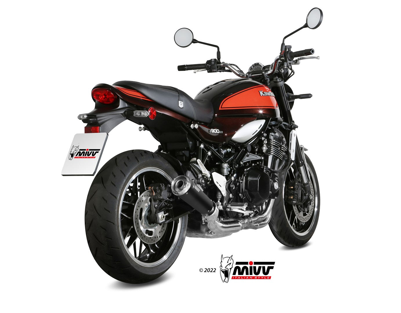 Mivv Ghibli S Slip-On Exhaust for Kawasaki Z900RS 2018-22