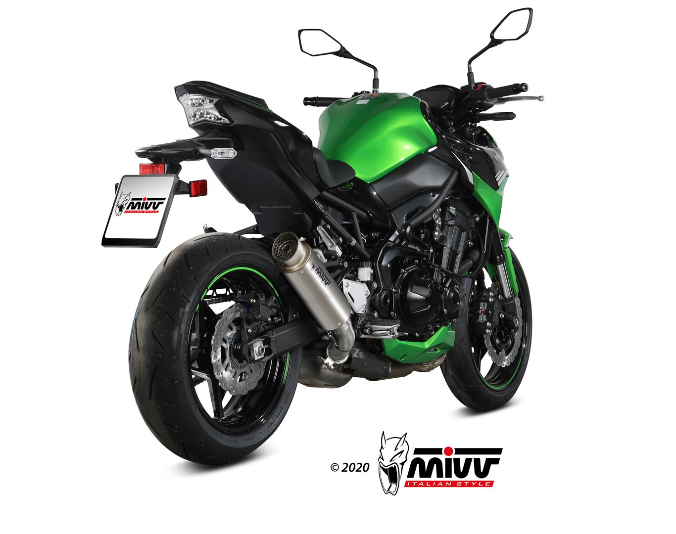 Mivv GP Pro Slip-On Exhaust for Kawasaki Z900 2020-22
