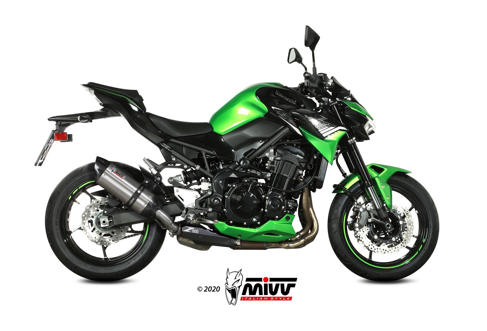 Mivv Sound Slip-On Exhaust for Kawasaki Z900 2020-22