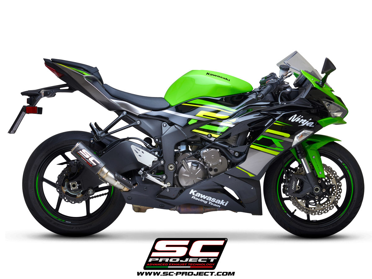 SC Project CR-T Slip-On Exhaust for Kawasaki ZX-6R 2019-21