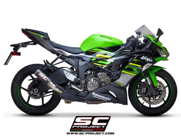 SC Project CR-T Slip-On Exhaust for Kawasaki ZX-6R 2019-21