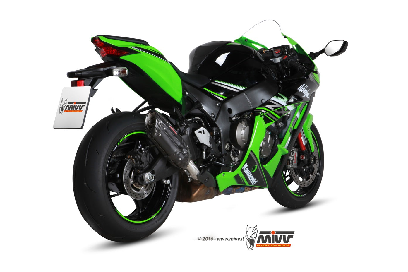 Mivv Sound Black Slip-On Exhaust for Kawasaki ZX-10R 2016-22