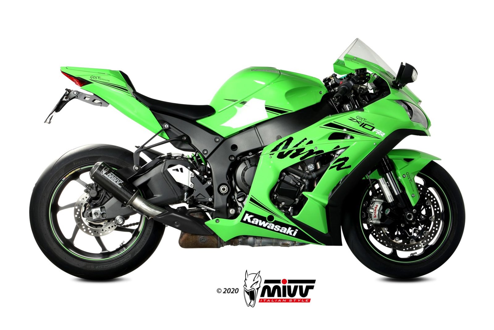 Mivv MK3 Slip-On Exhaust for Kawasaki ZX-10R 2016-22