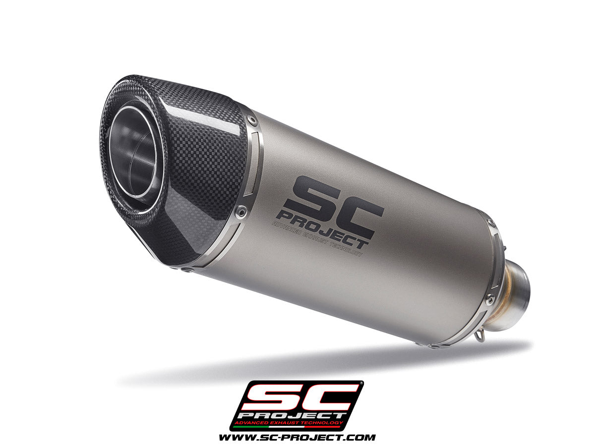 SC Project Oval Slip-On Exhaust for Kawasaki Ninja 400 2018-22
