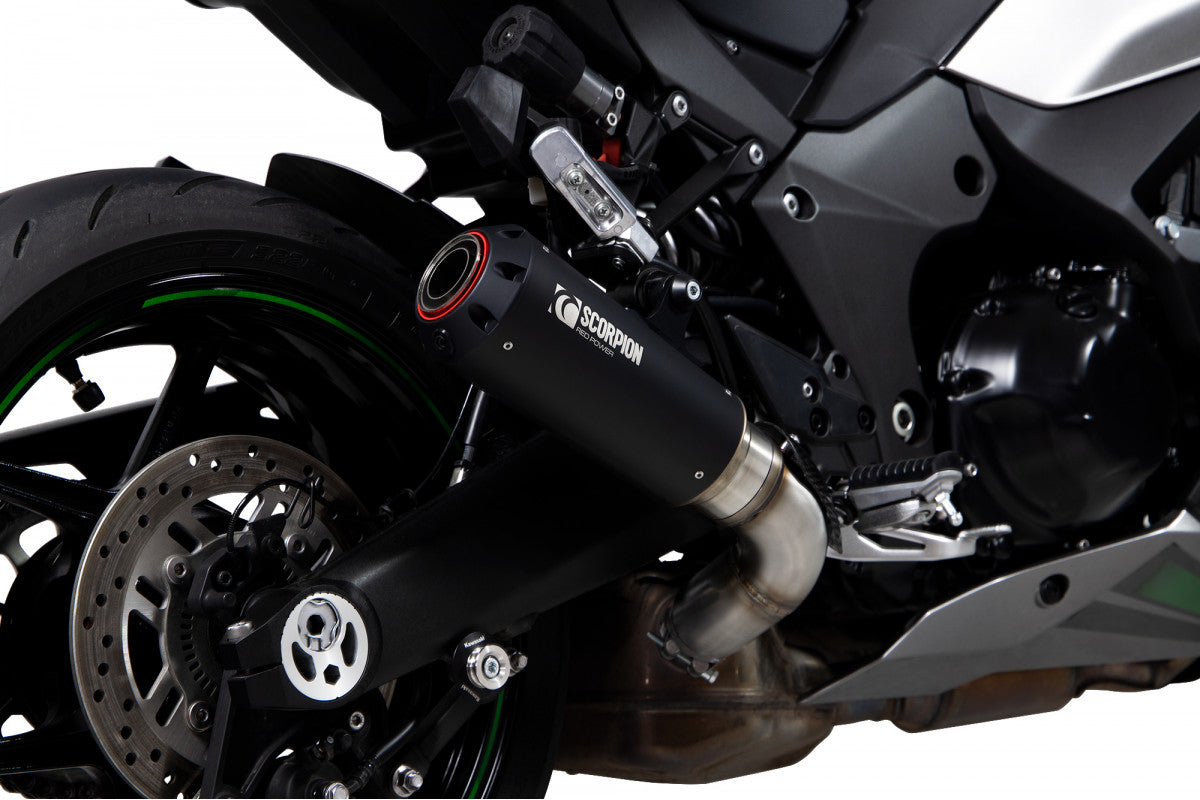 Scorpion Red Power Slip-On Exhaust For Kawasaki Ninja 1000 2020-22