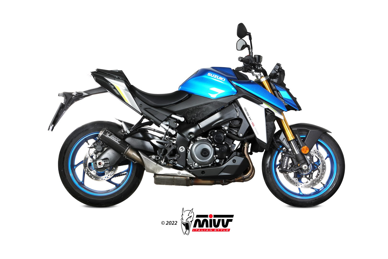 Mivv MK3 Slip-On Exhaust for Suzuki GSX-S1000 2021-22