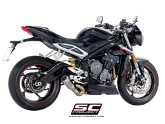 SC Project CR-T Slip-On Exhaust for Triumph Street Triple RS 2020-22