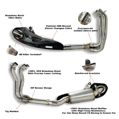 CS Racing Full Exhaust System for Kawasaki Z1100