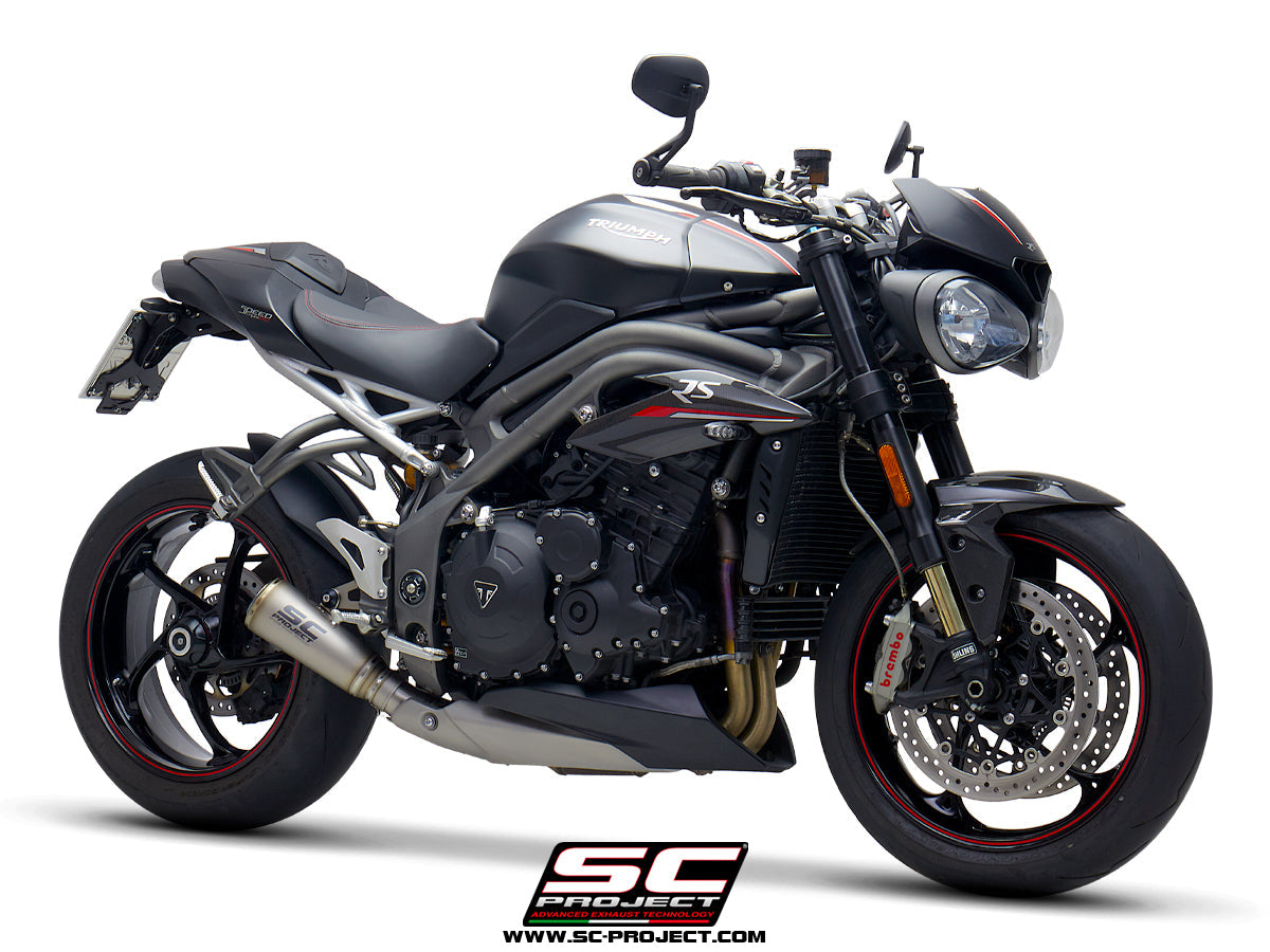 SC Project S1-GP Slip-On Exhaust for Triumph Speed Triple RS