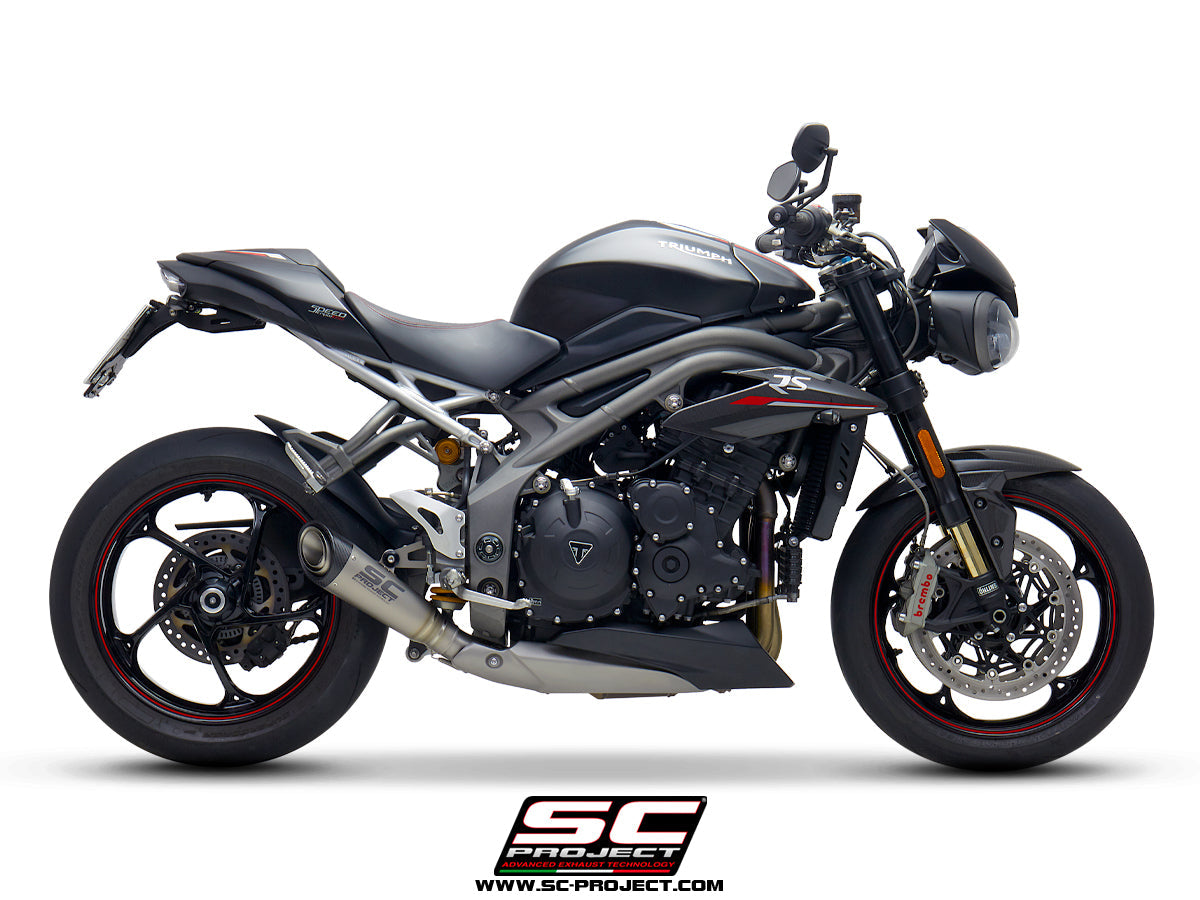 SC Project S1 Slip-On Exhaust for Triumph Speed Triple RS