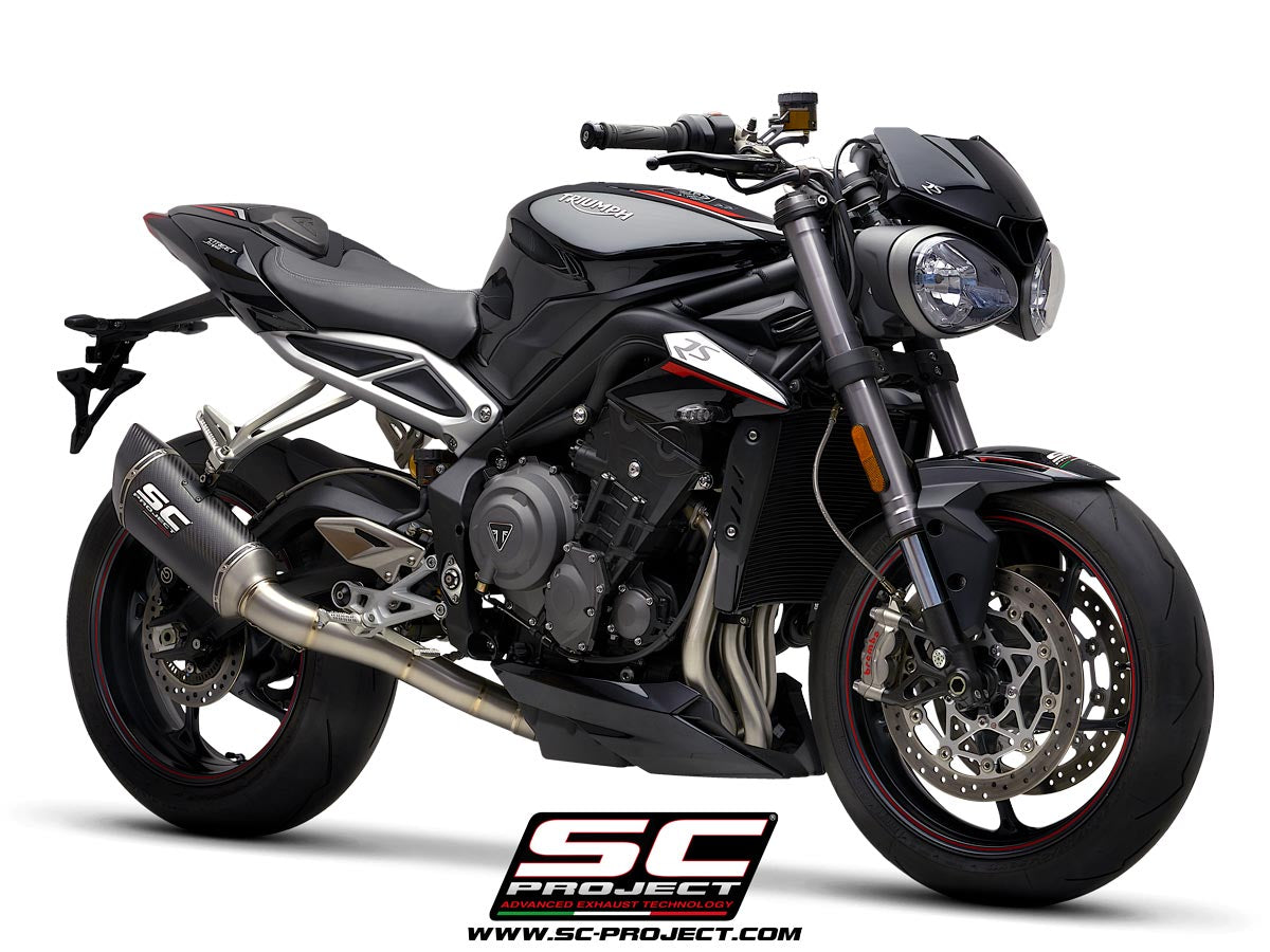 SC Project SC1-R Full Exhaust System 3-1 For Triumph Street Triple RS 2020-22 (high position)