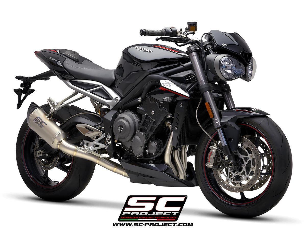 SC Project SC1-R Full Exhaust System 3-1 for Triumph Street Triple RS 2020-22