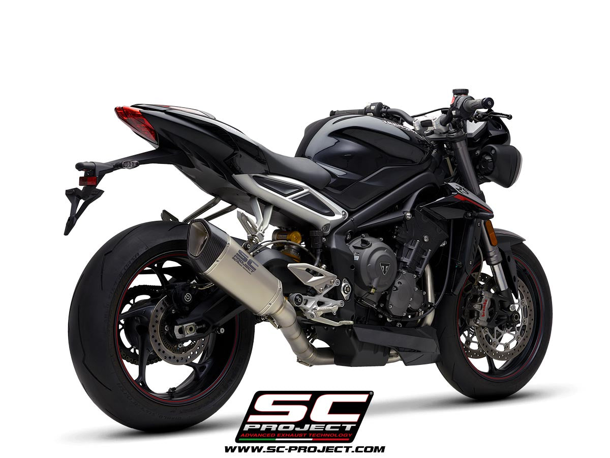 SC Project SC1-R Full Exhaust System 3-1 For Triumph Street Triple RS 2020-22 (high position)