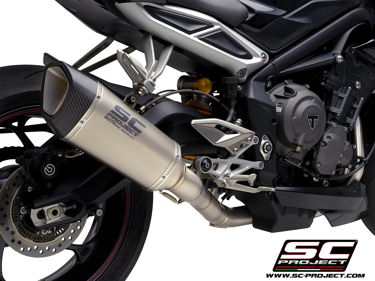 SC Project SC1-R Full Exhaust System 3-1 for Triumph Street Triple RS 2020-22
