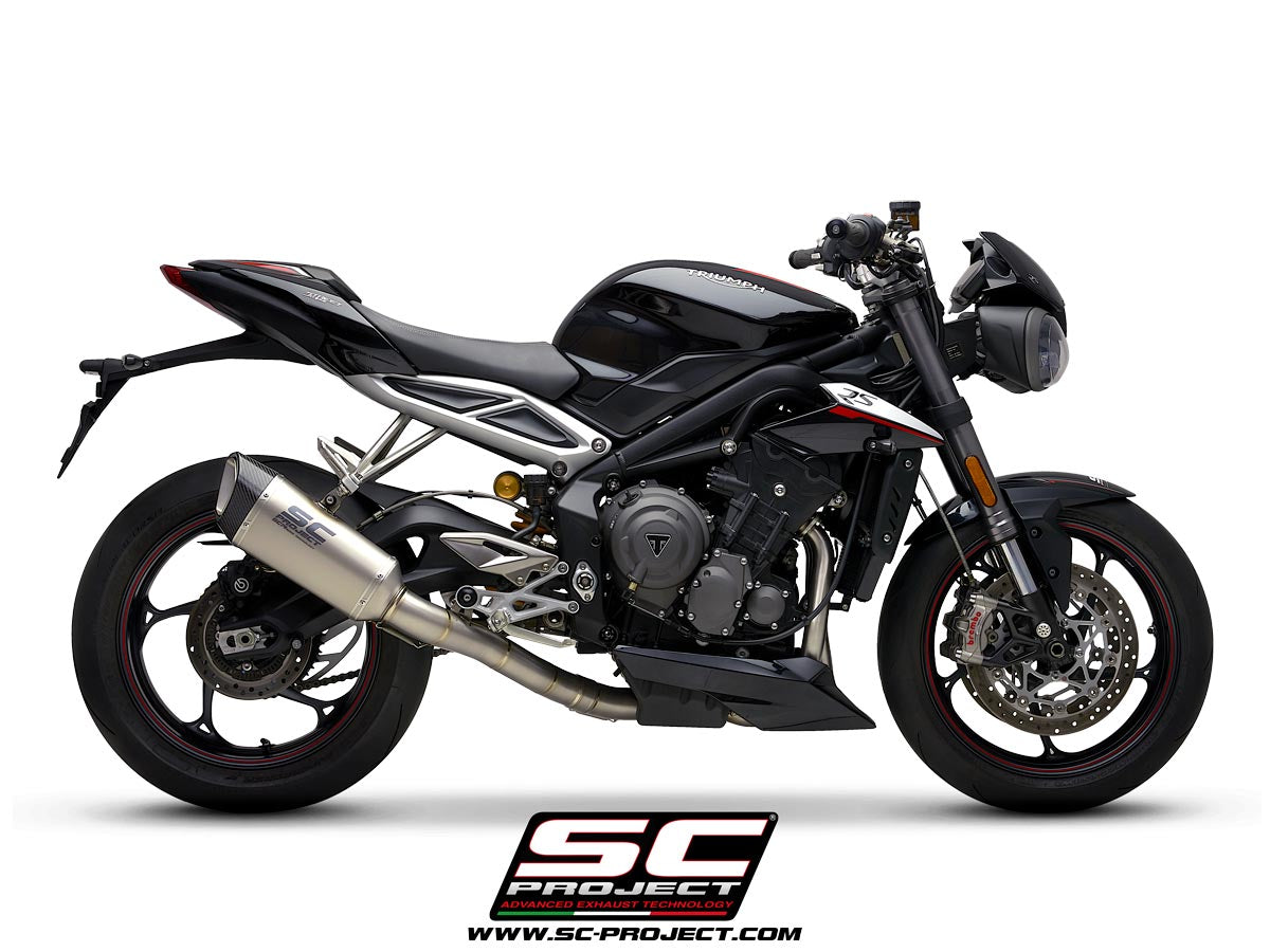 SC Project SC1-R Full Exhaust System 3-1 for Triumph Street Triple RS 2020-22