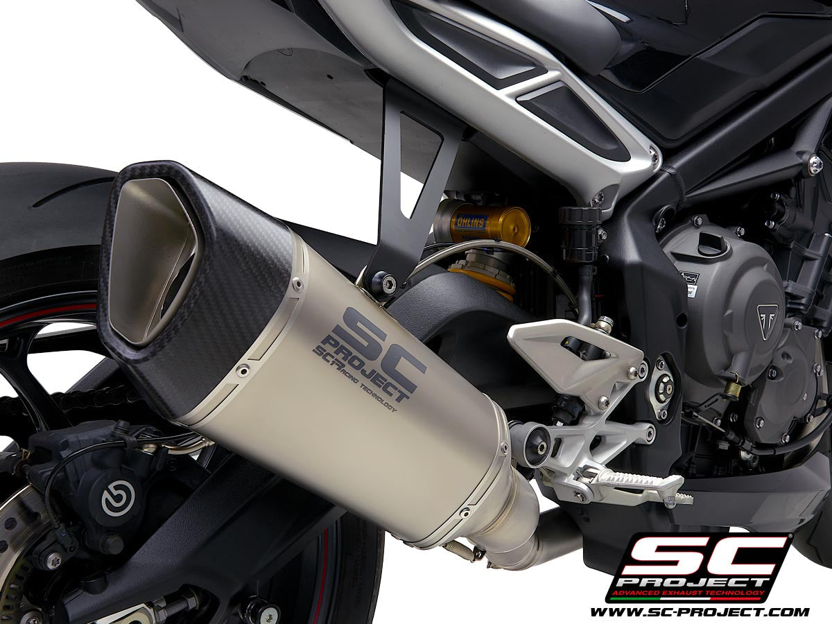 SC Project SC1-R Full Exhaust System 3-1 for Triumph Street Triple RS 2020-22
