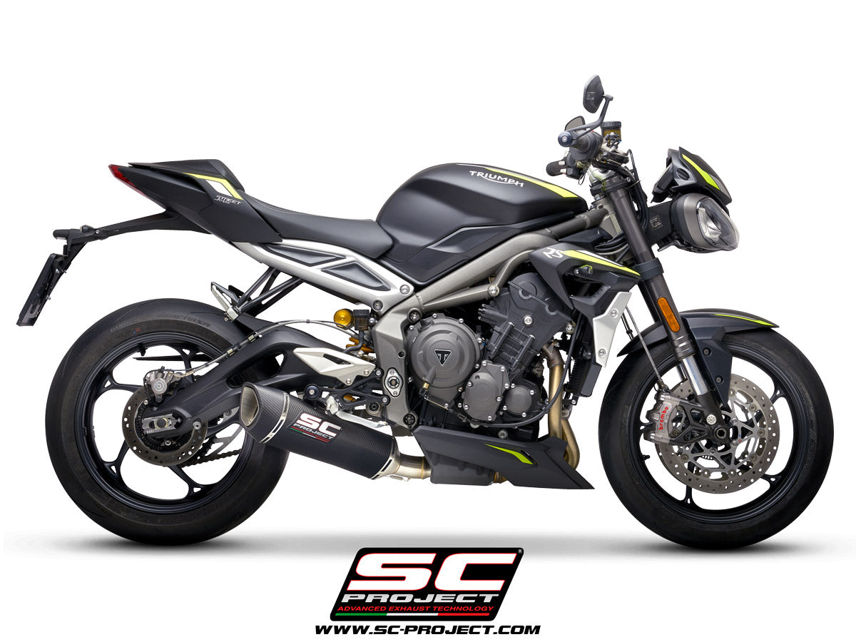 SC Project SC1-R Slip-On Exhaust for Triumph Street Triple RS 2020-22