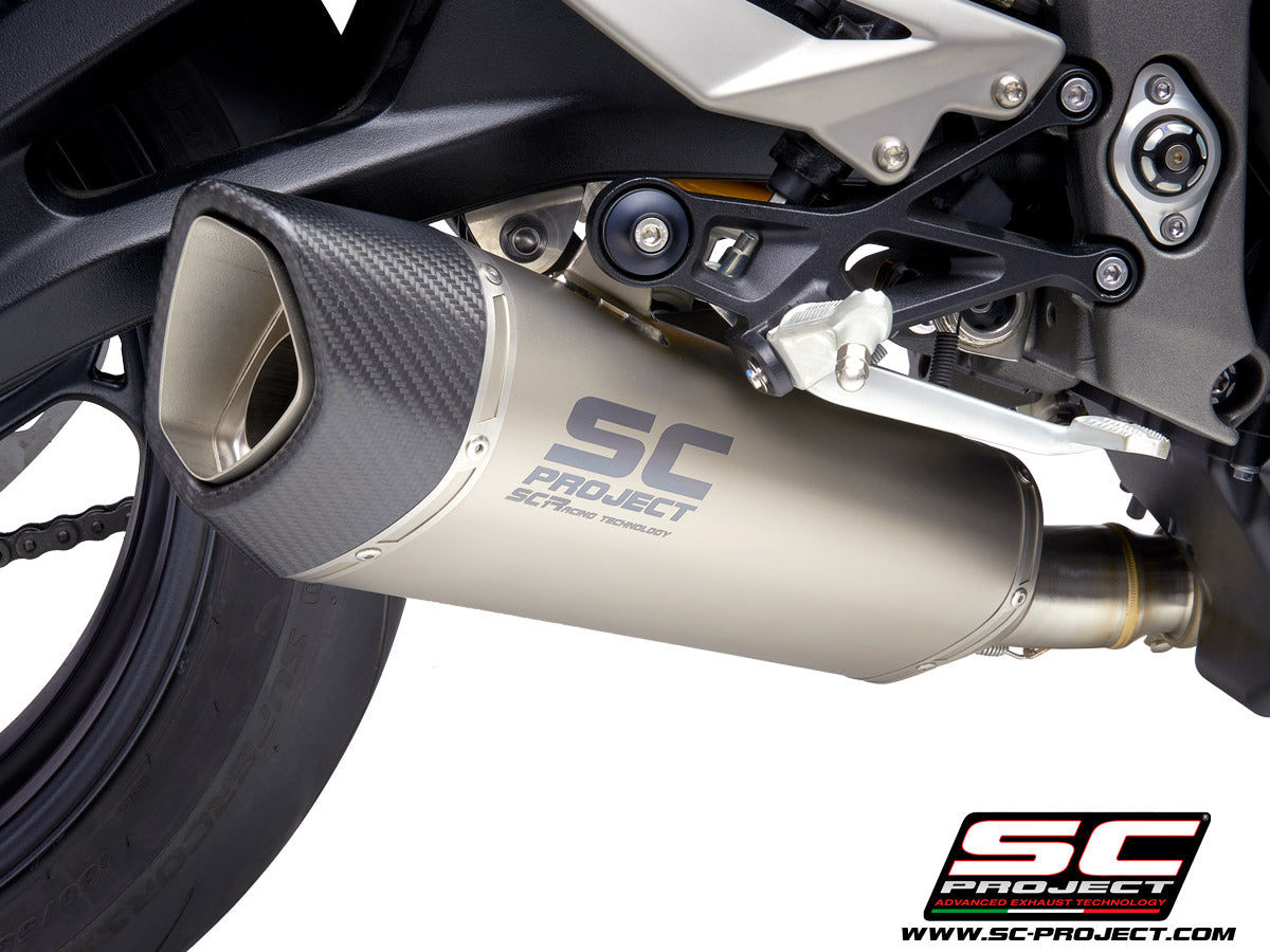 SC Project SC1-R Slip-On Exhaust for Triumph Street Triple RS 2020-22