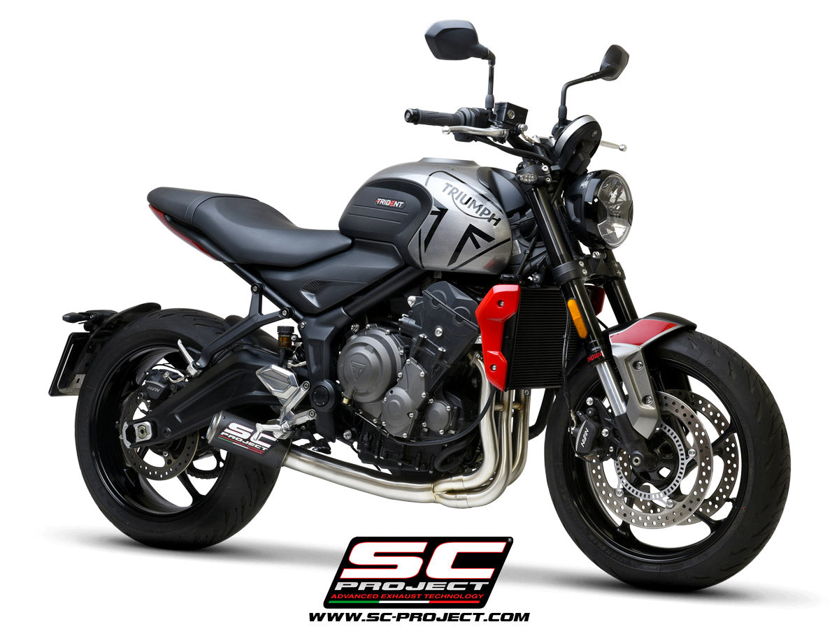SC Project CR-T Full Exhaust System for Triumph Trident 660 2021-23