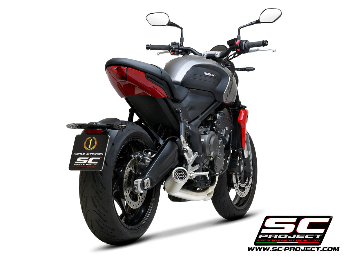 SC Project CR-T Full Exhaust System for Triumph Trident 660 2021-23