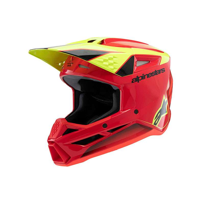 Alpinestars Sm3 Fray Helmet Red Yellow