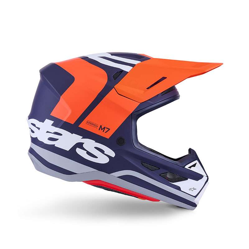 Alpinestars Sm7 2206 Core Helmet Orange White Matt